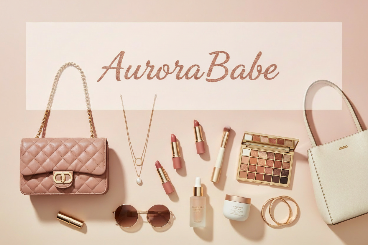 put the name of store "AuroraBabe" in center